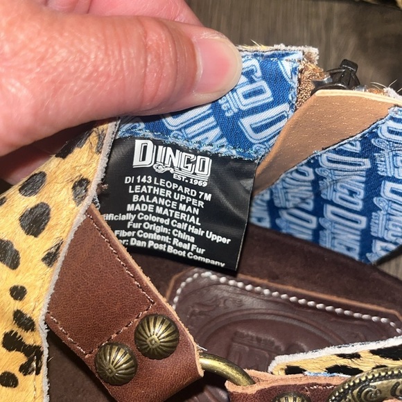 Dingo women’s Sage Brush Leopard Print Sandals with Brown Accents size 7 - Picture 6 of 12